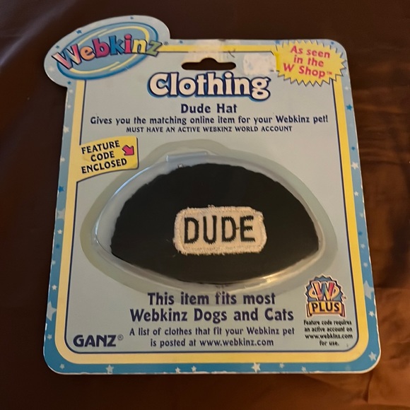Webkinz Clothing Black Beanie Cap Dude Brand New by Ganz - Picture 2 of 4